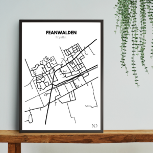 Feanwâlden plattegrond veenwouden